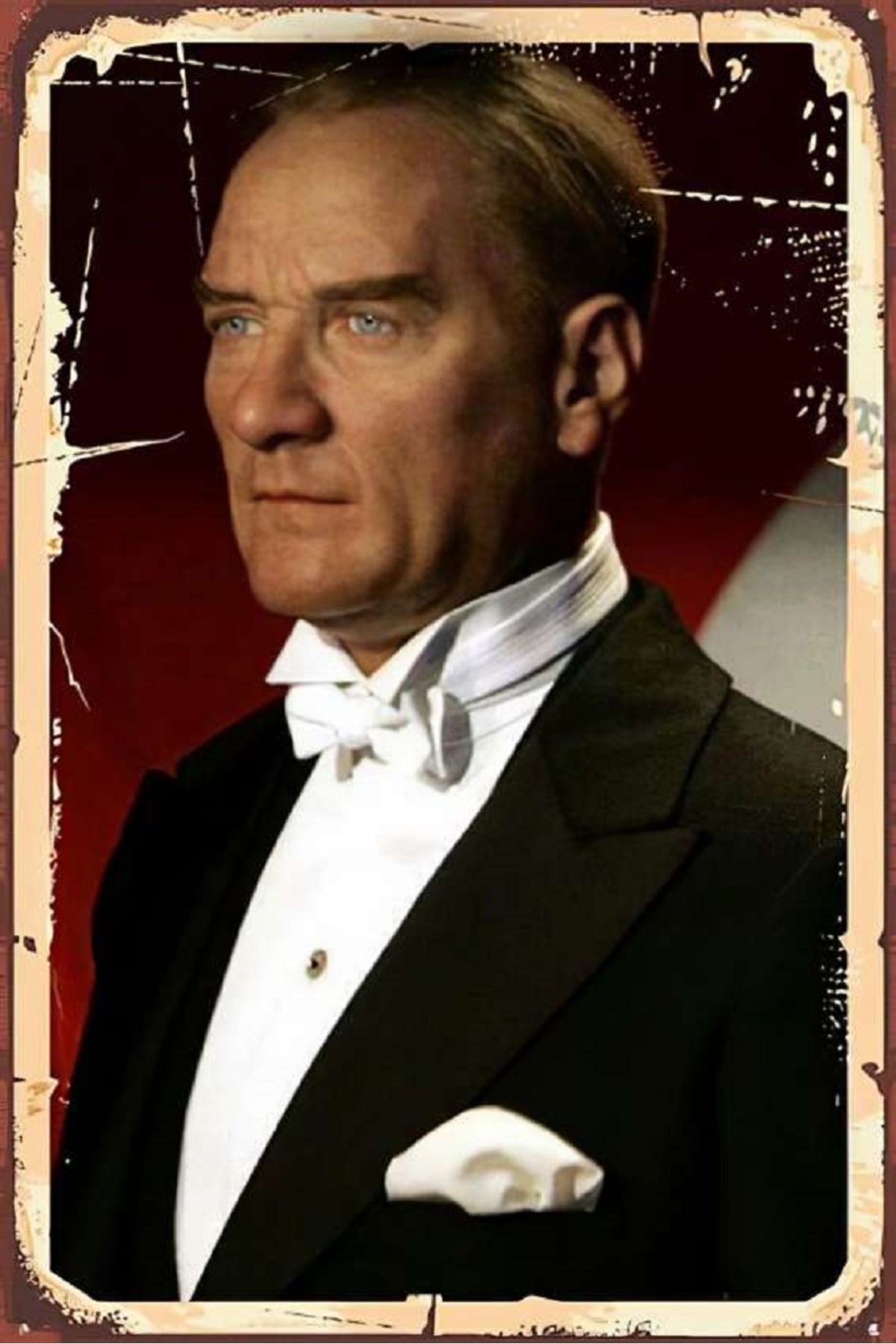 bertekdijital Bertek Dijital Retro Atatürk Tablo