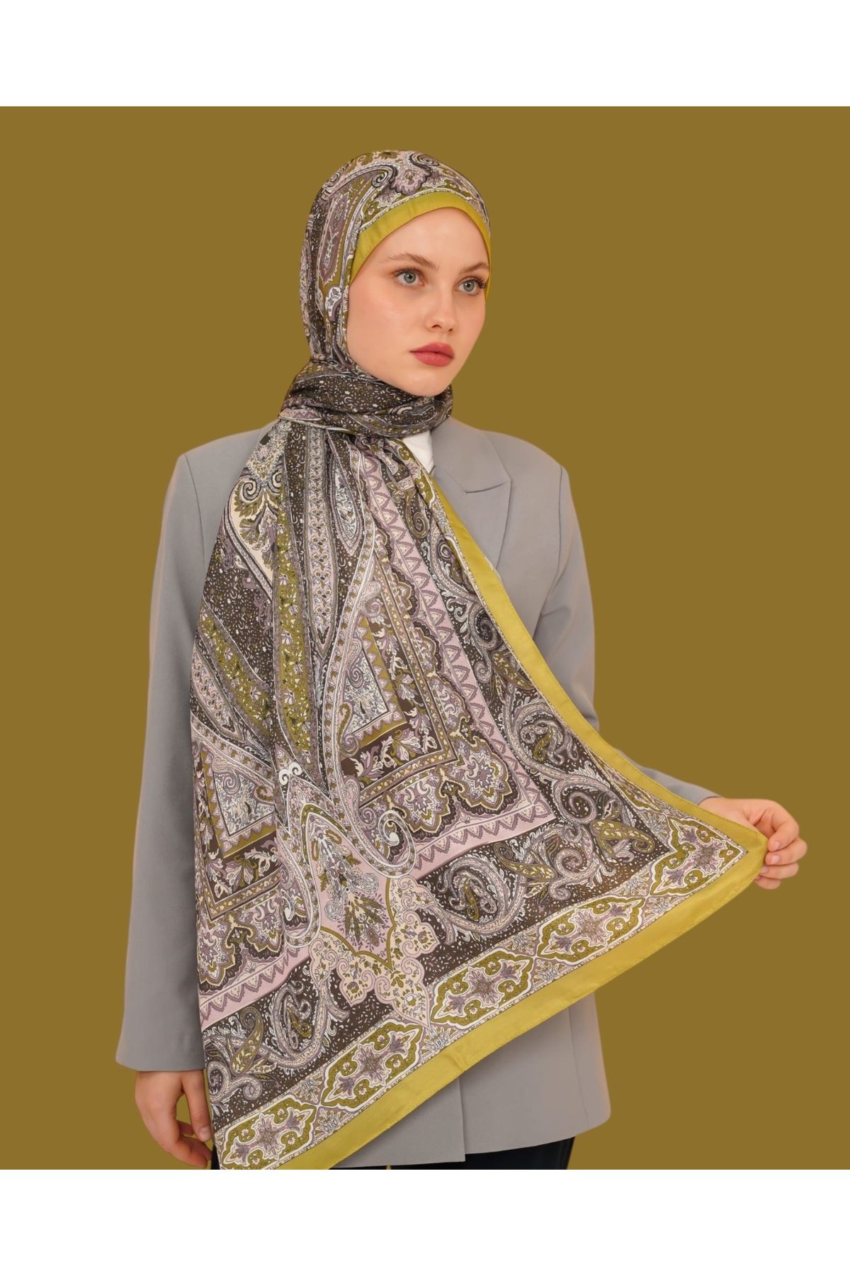 LEİLA SCARF Soft Cotton Şal