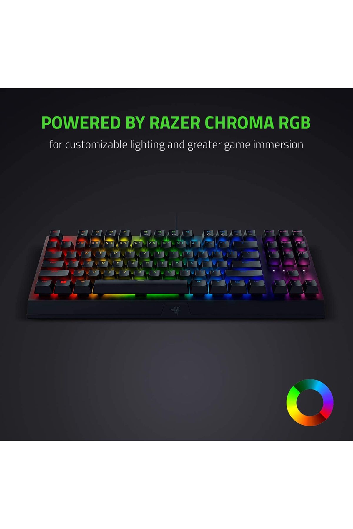 RAZER-BlackWidow V3 Tenkeyless - Mechanical Wired Gaming Keyboard Black - US Layout 3