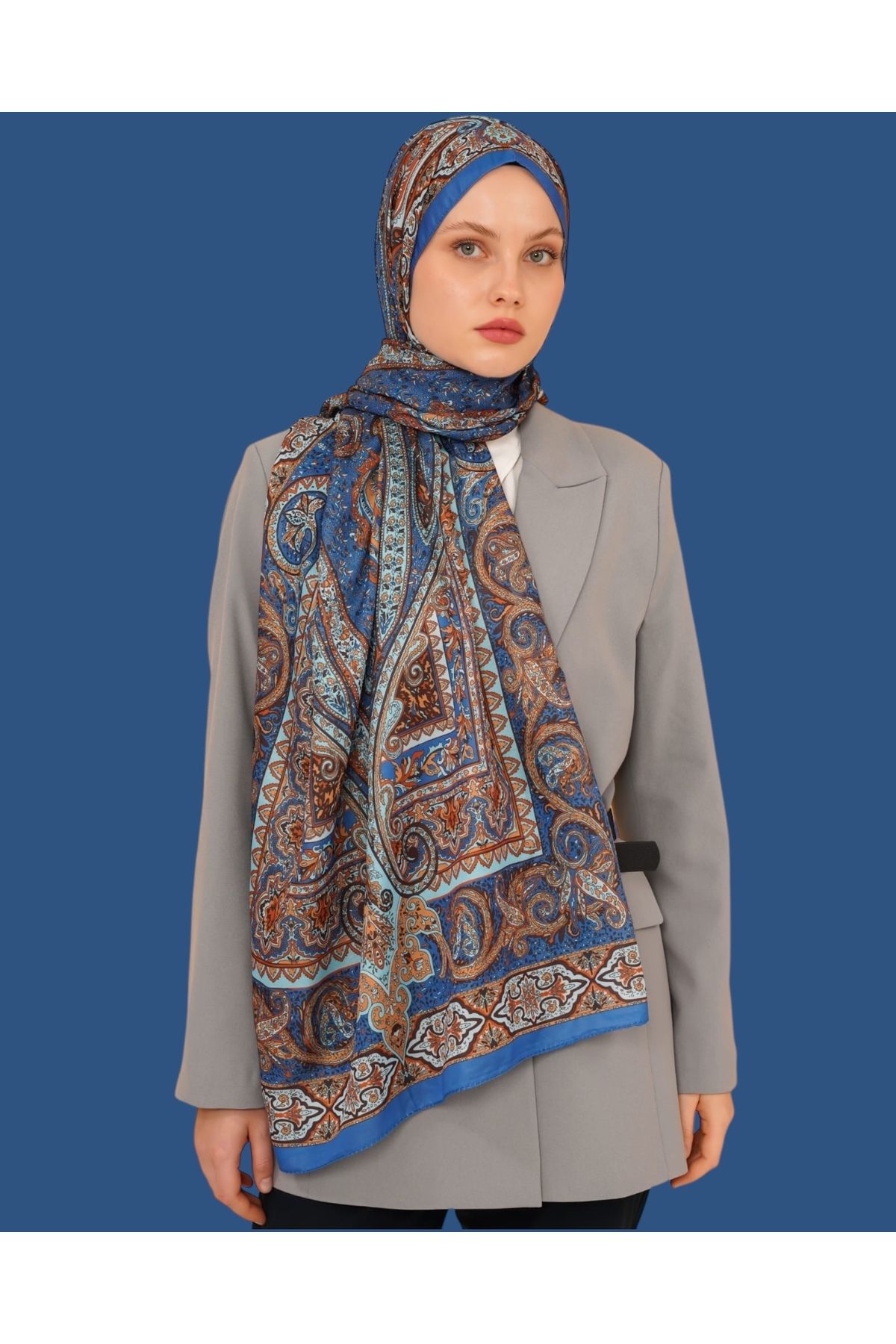 LEİLA SCARF Soft Cotton Şal