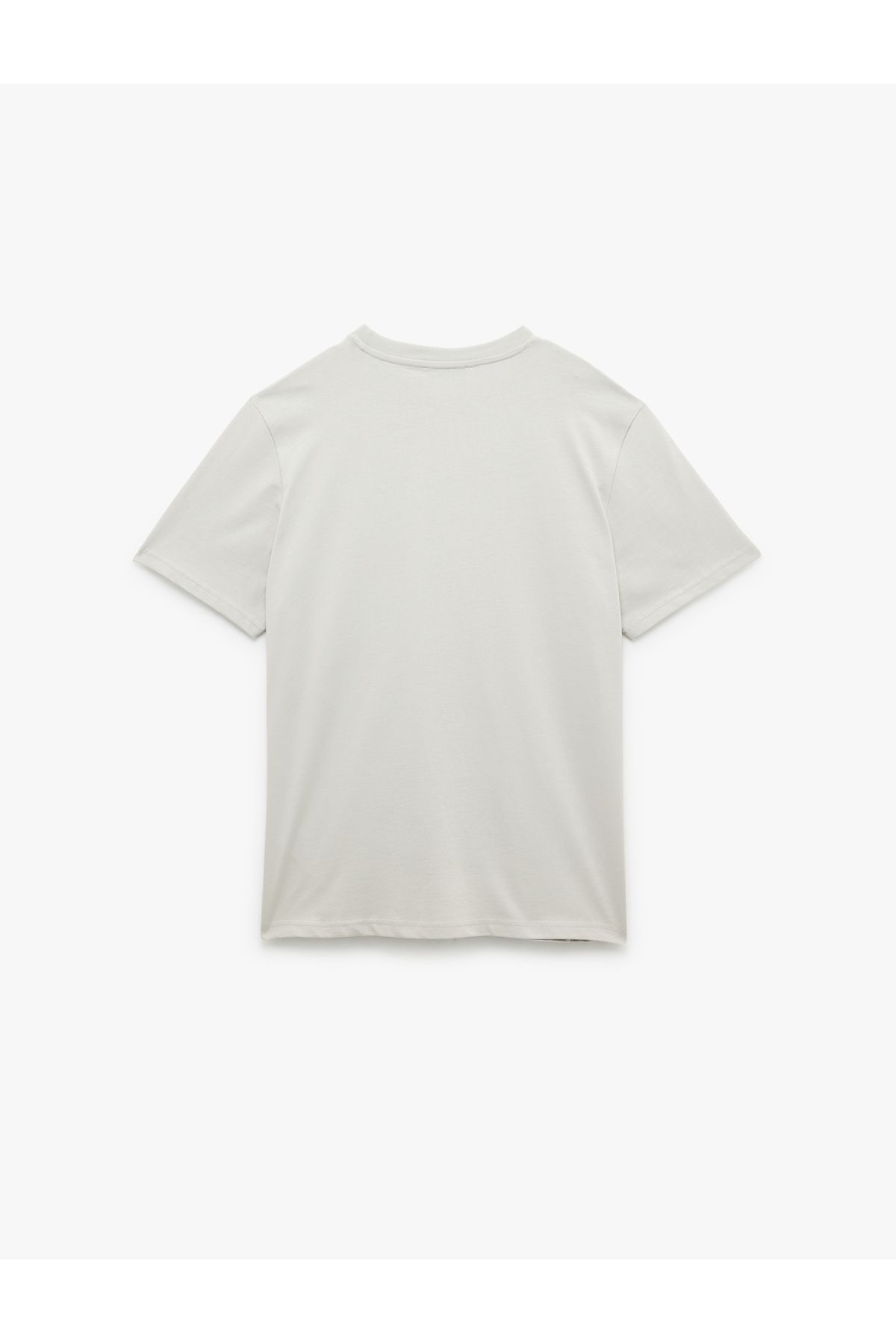 Koton-Μπλουζάκι με κοντό μανίκι Crew λαιμόκοψης Regular Fit Cotton Minimal Printed T-shirt 4
