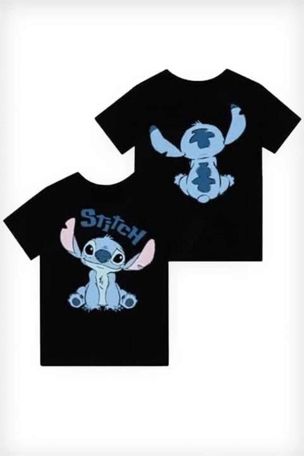 Karakedi Siyah Lilo and Stitch Sit Stitch Y2K Unisex T-shirt