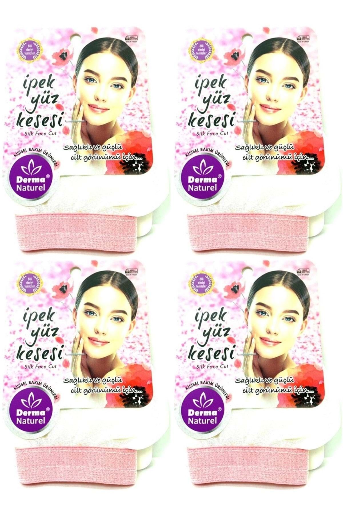Derma Naturel İpek Yüz Kesesi MS-31 (4 Lü Set)