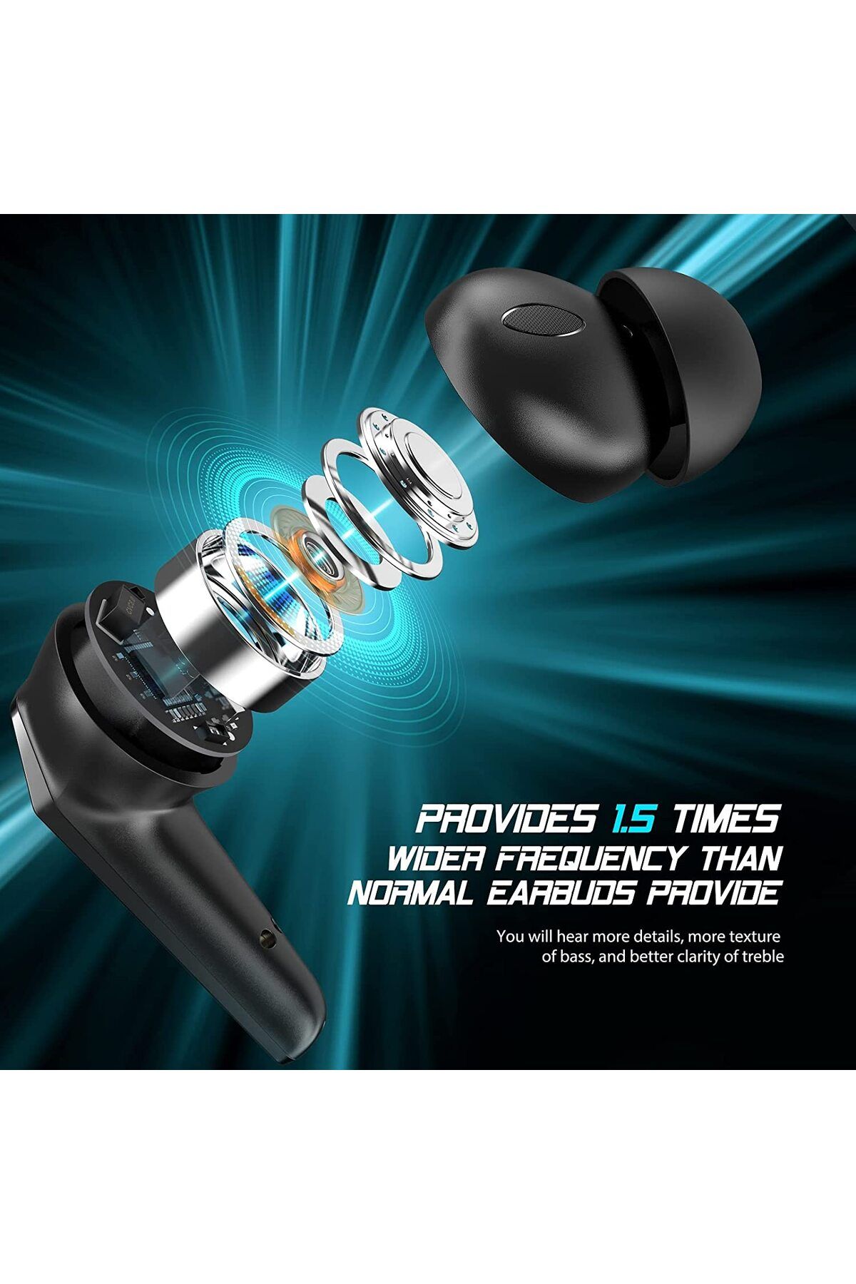 ideal STORE-Casti Wireless ProSound IdealStore Fara Fir, Bluetooth 5.1, Autonomie 60h, Control prin Atingere, Af 3