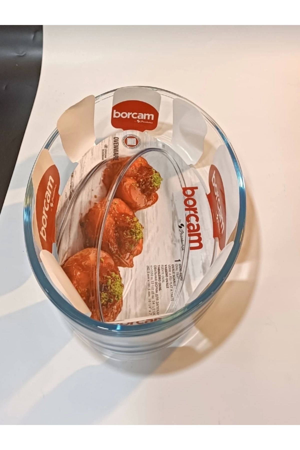 Paşabahçe Borcam Orta Boy Oval Tepsi 1 Adet Fırın Tepsisi ( 59084)