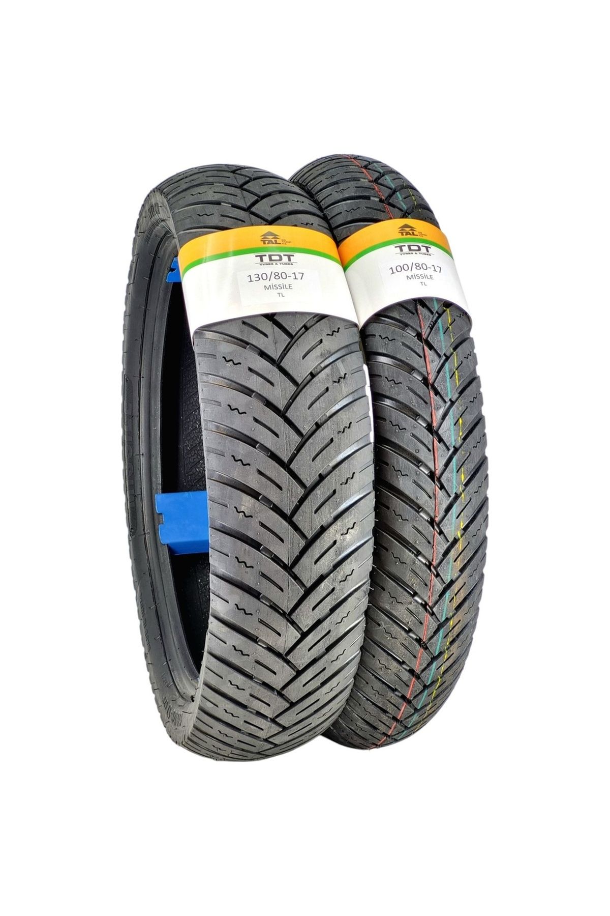 TDT TYRES Bajaj Pulsar, Honda CBF, Kawasaki Ninja, 130/70-17 Ve 100/80-17 Tl Dubleks Lastik Set