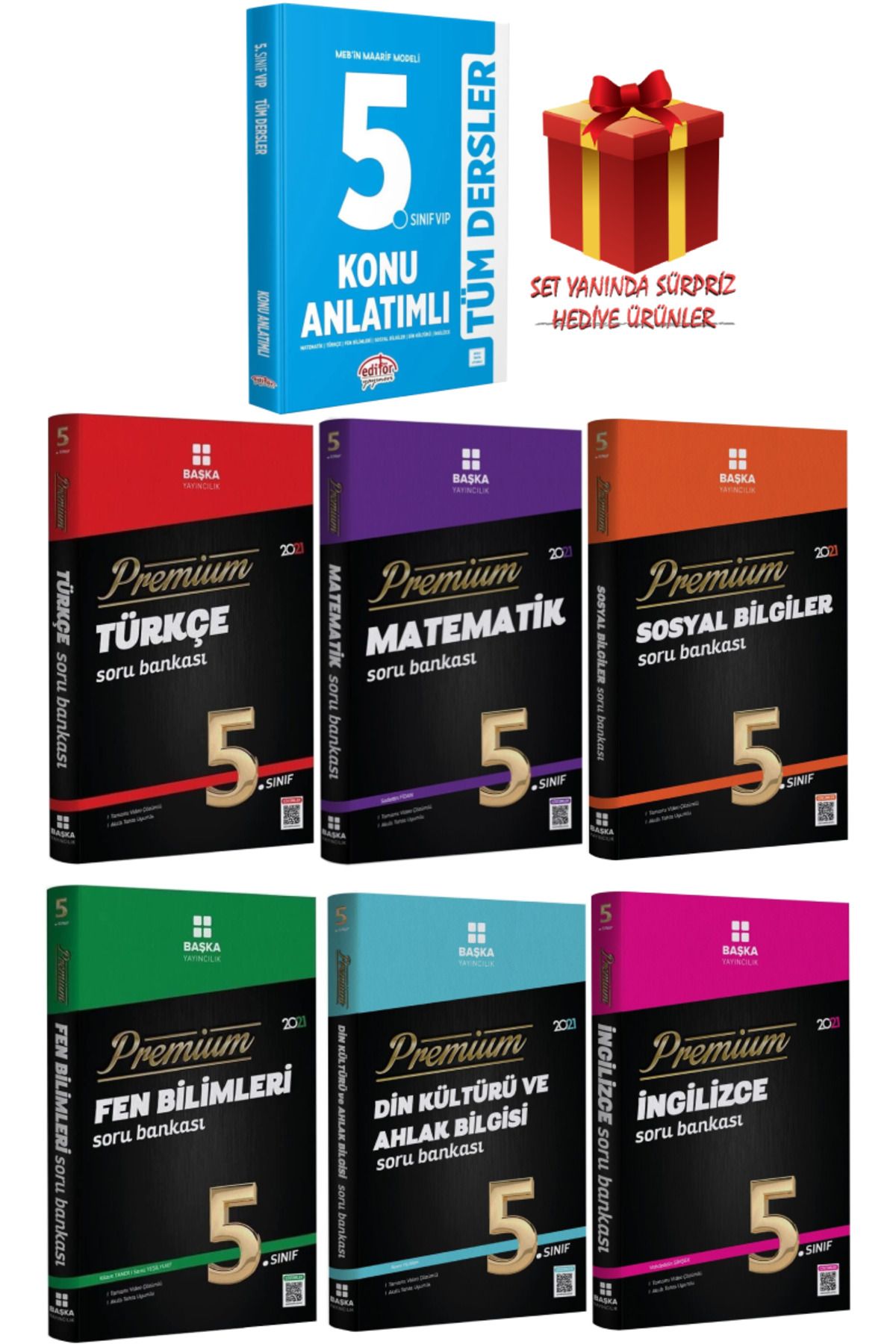 Editör Yayınevi 5. Sınıf Tüm Dersler Konu Anlatımı+ Türkçe+ Matematik+ Sosyal+ Fen+ Din+ İngilizce Soru Bankası