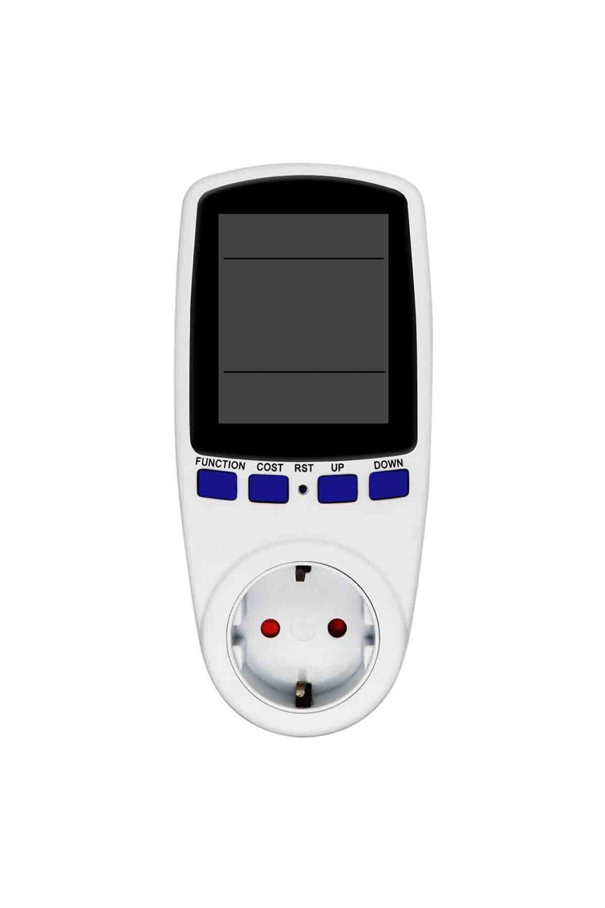 ideal STORE-Socket with electricity meter, 16A, LCD display, memory, cost calculator, VD Very Dream, White 2