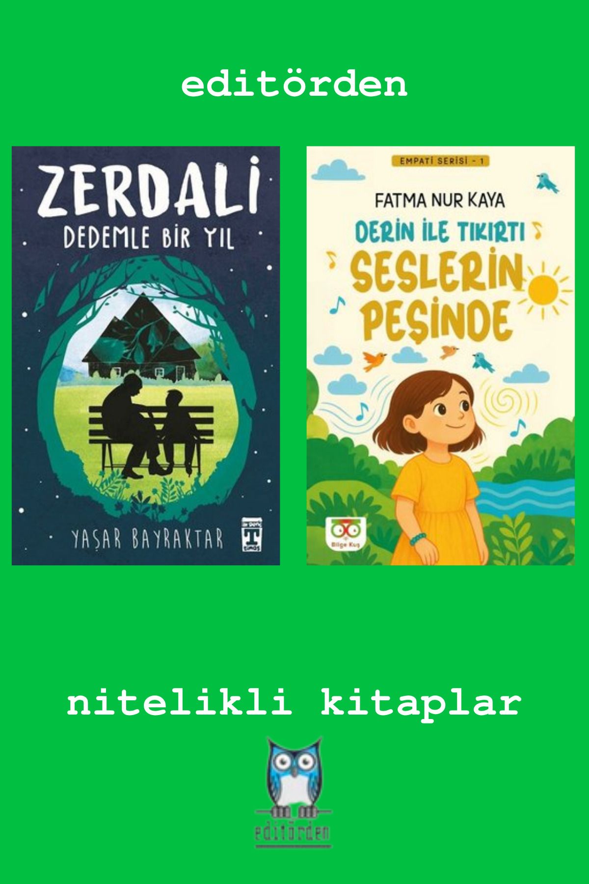 Bilge Kuş Yayınları Zerdali Dedemle Bir Yıl – Derin ile Tıkırtı