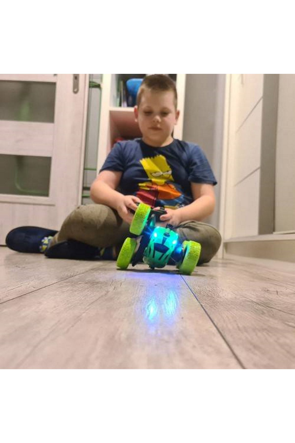 ideal STORE-idealStore CrazyAcroBat Remote Control Acrobatics Car, with Lights, 360 Rotation, Rubber Wheels, 8