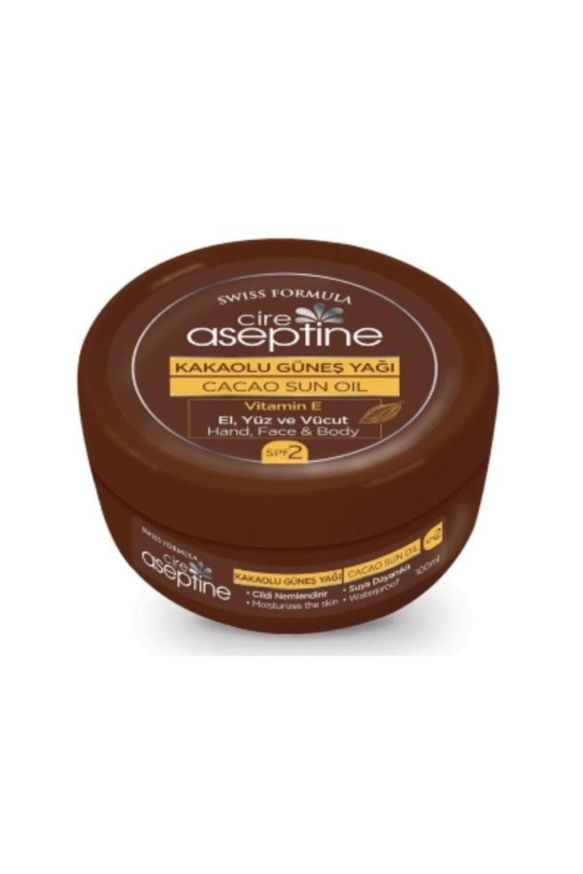 CIRE ASEPTINE Kakaolu Güneş Yağı 2 SPF 200ml