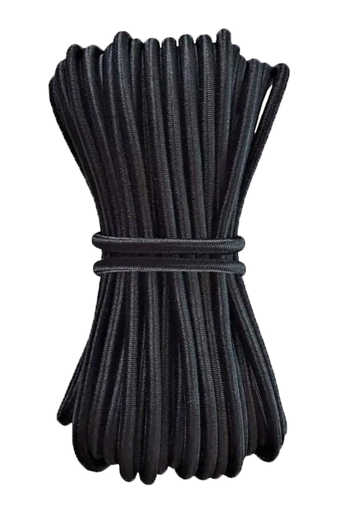 hapshoe Siyah 5 Metre 2 mm Yuvarlak Lastik