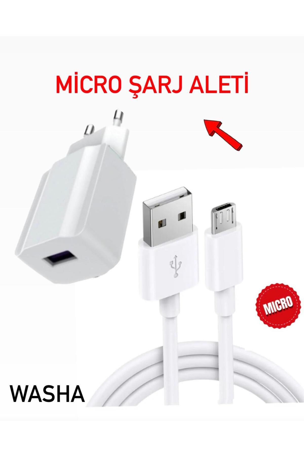 WASHA Samsung-oppo- Android İle Uyumlu 10.5W 2.1a Usb Micro Girişli Adaptör Ve Kablo Hızlı Şarj Aleti Seti