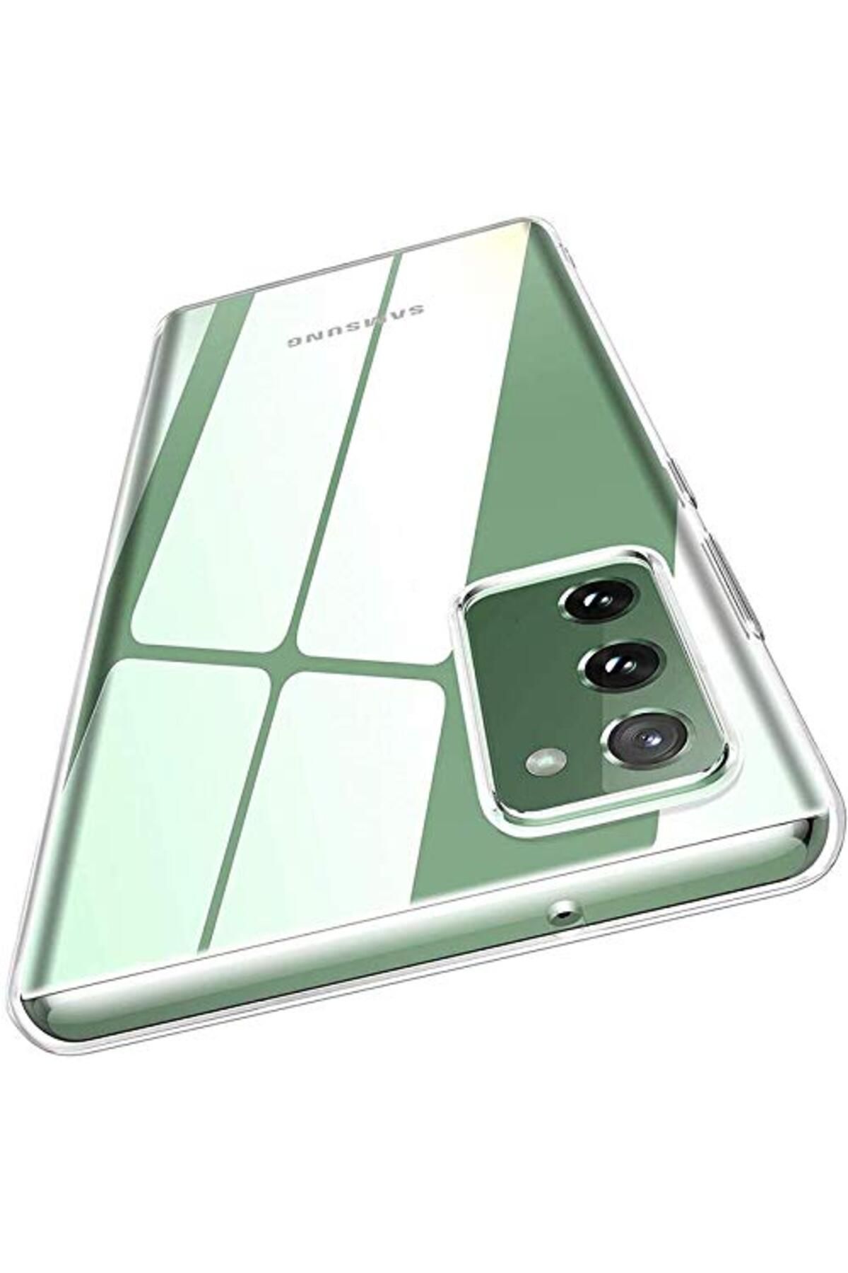 Deppo Trend Samsung Galaxy S20 Fe Uyumlu Kılıf Kamera Korumalı Dayanıklı Şeffaf Esnek Renksiz Silikon