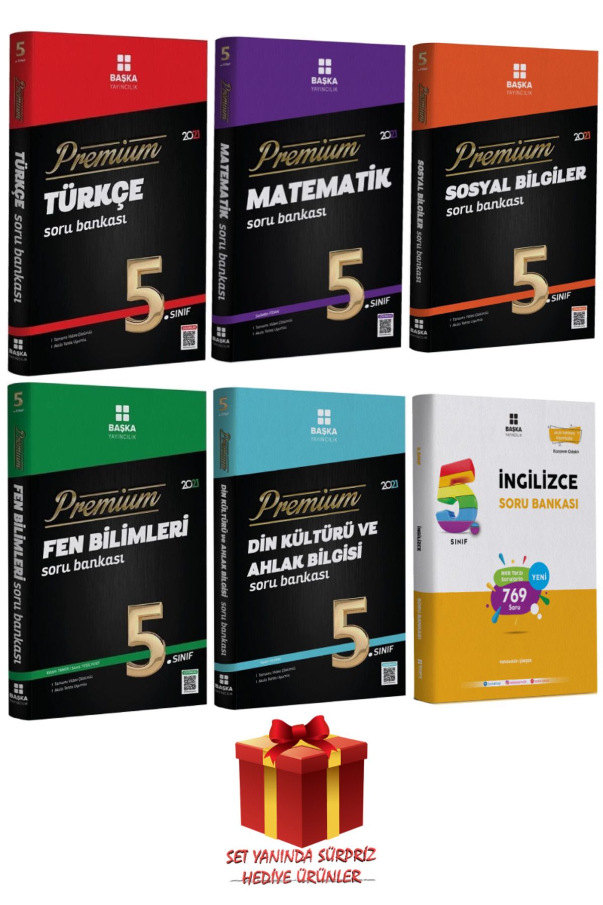 Başka Yayıncılık 5.Sınıf Türkçe+Matematik+Sosyal Bilgiler+Fen Bilimleri+Din Kültürü ve Ahlak Bilgisi+İngilizce Soru B