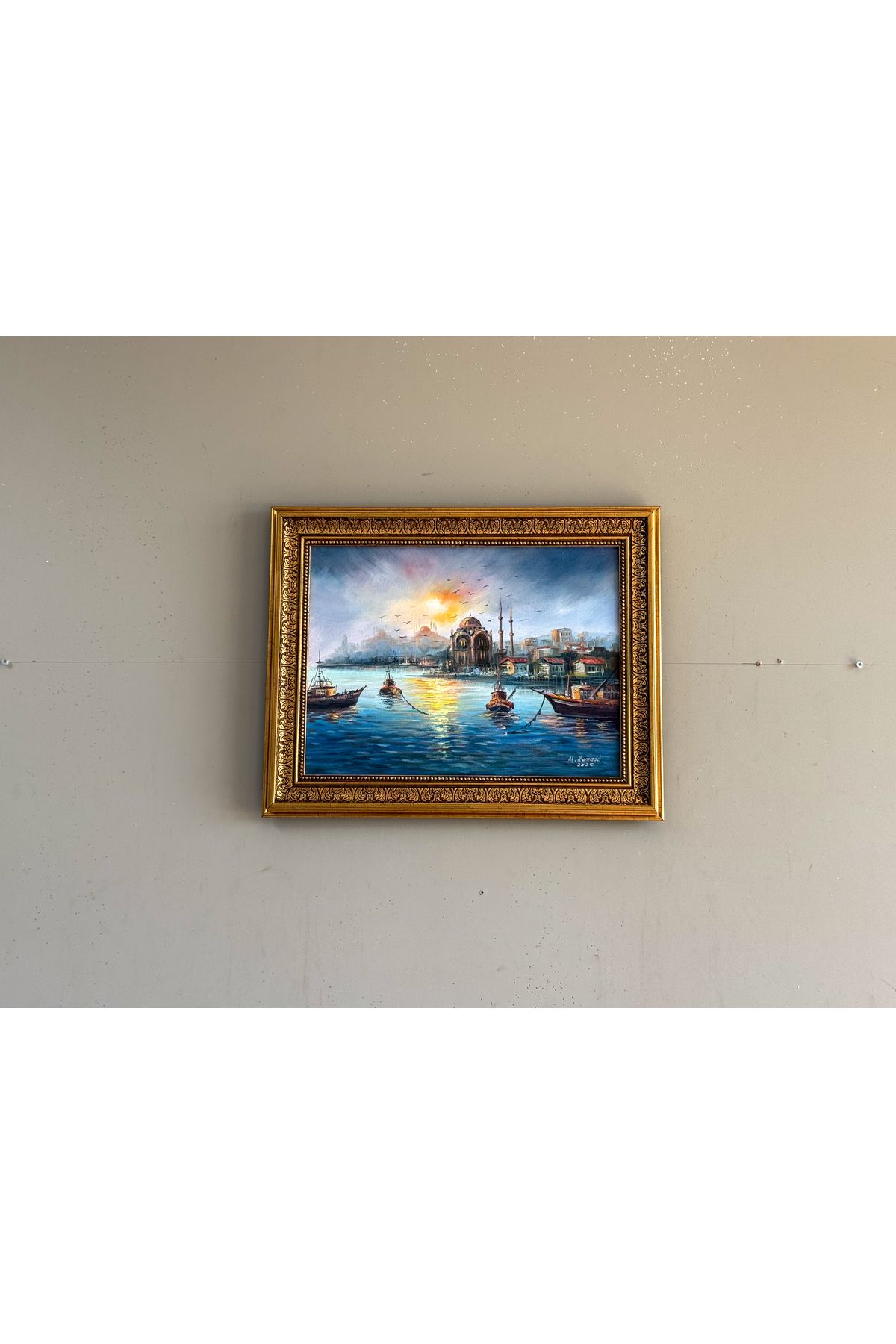 Asmin Sanat Evi İSTANBUL MANZARALI YAĞLI BOYA