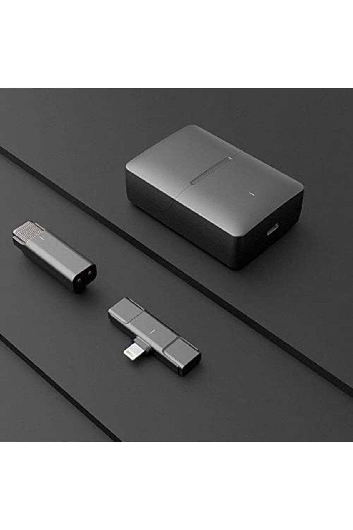 Generic-ميكروفون لاسلكي محمول بمدى 300 متر للتدوين بالفيديو (USB LIGHTNING) 2