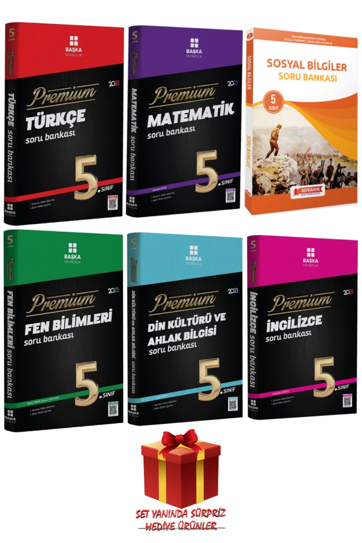 Başka Yayıncılık 5.Sınıf Türkçe+Matematik+Sosyal Bilgiler+Fen Bilimleri+Din Kültürü ve Ahlak Bilgisi+İngilizce Soru B