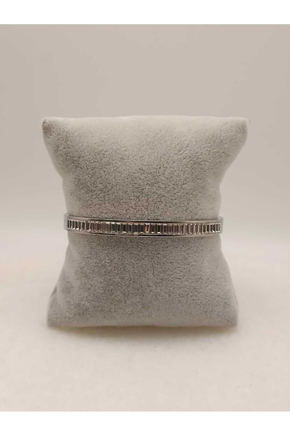 TLSMACCESORIES ÇELİK SILVER KELEPÇE BİLEKLİK