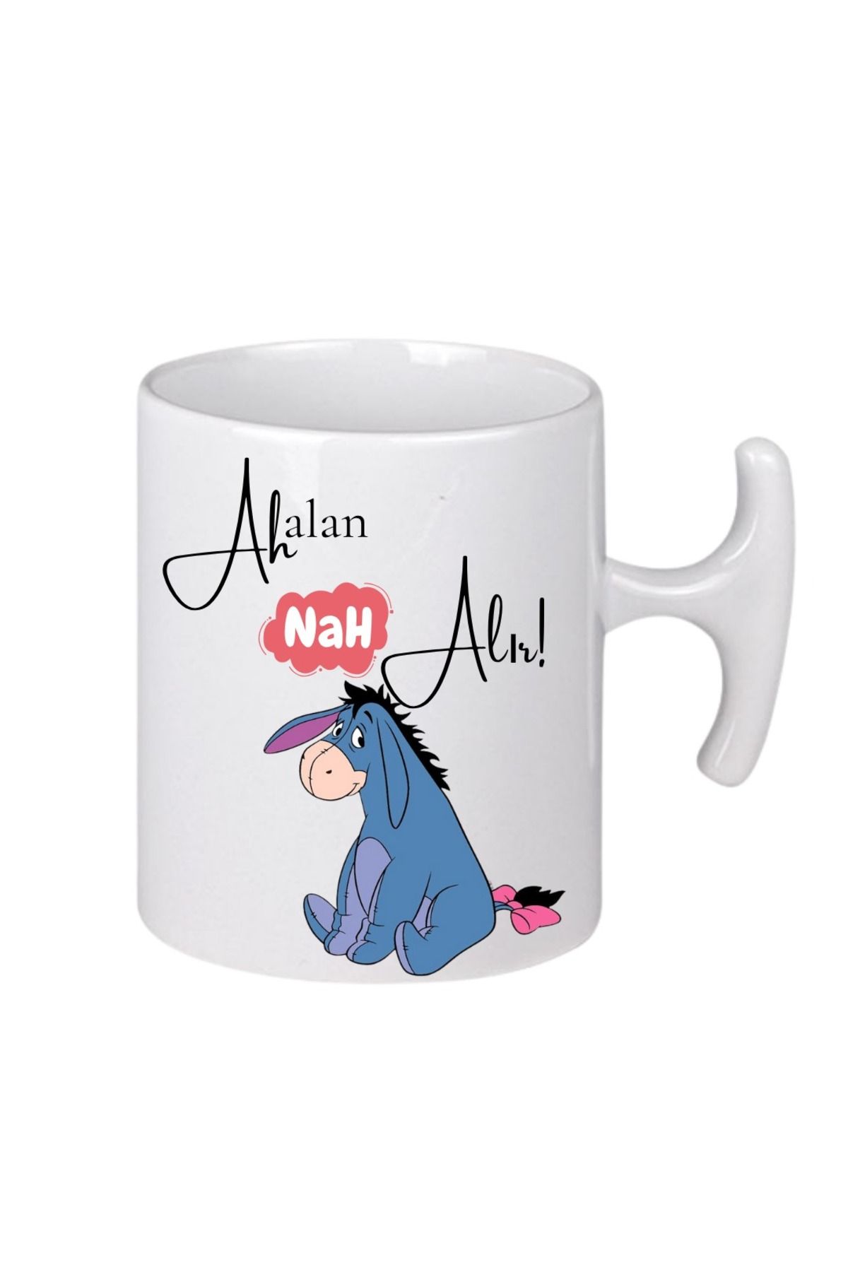 VRHediye Ah Alan Yazılı Kişiye Özel Espirili T Kupa Bardak