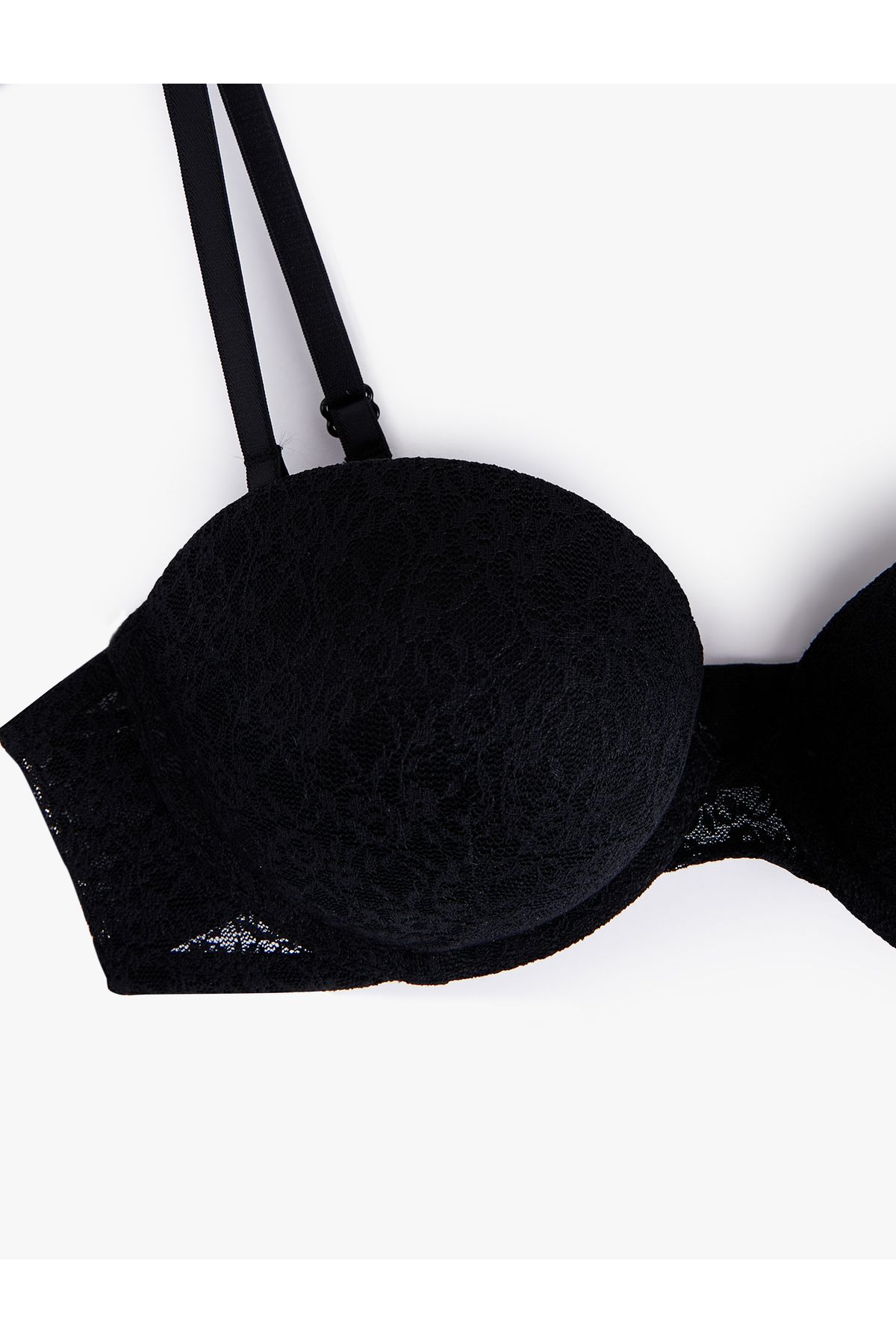 Koton-Extra Padding Maximizer Push up Lace Bra with Removable Straps 3