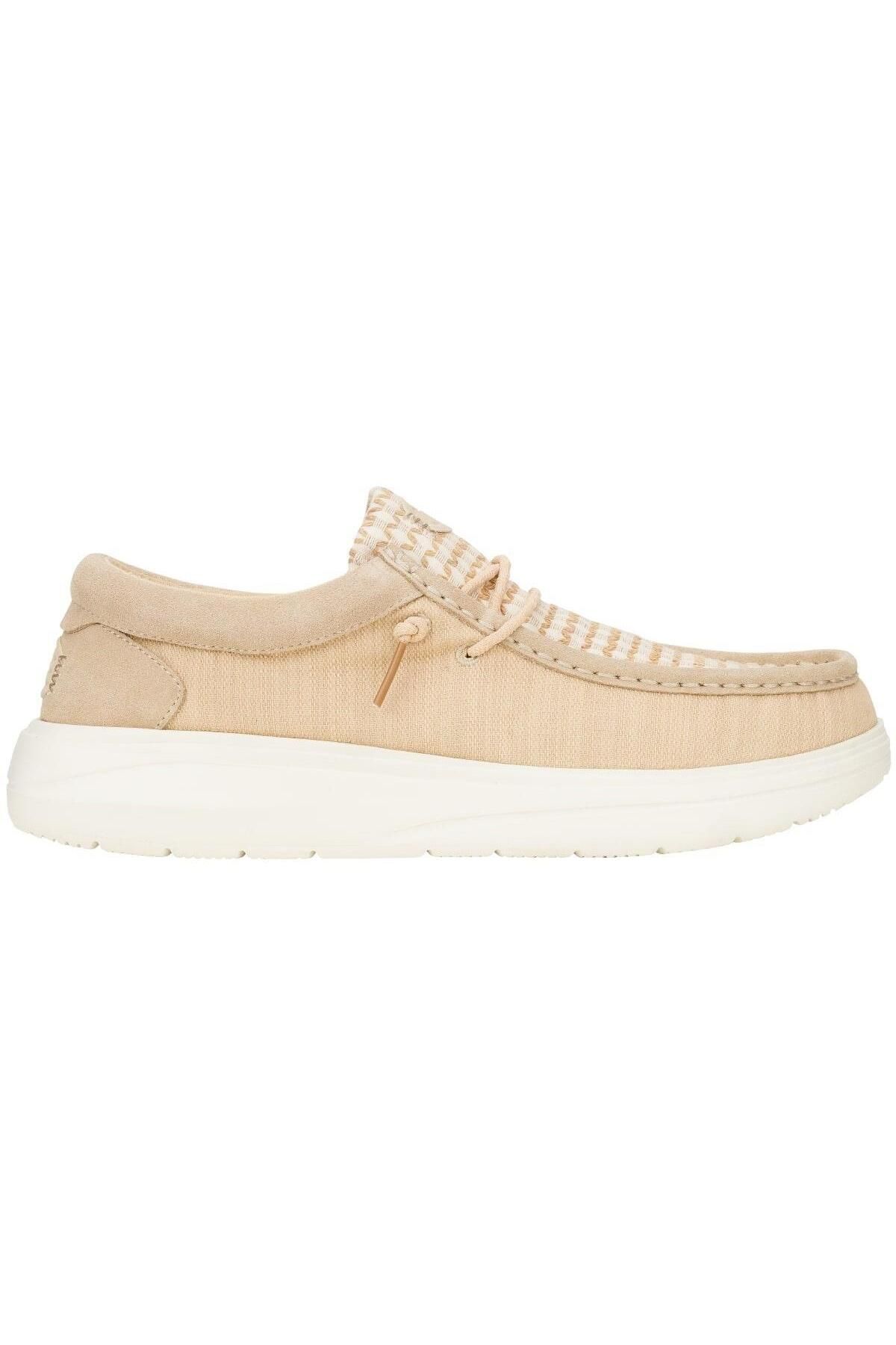 HEY DUDE Wally Comf Woven Erkek Ayakkabı - Krem