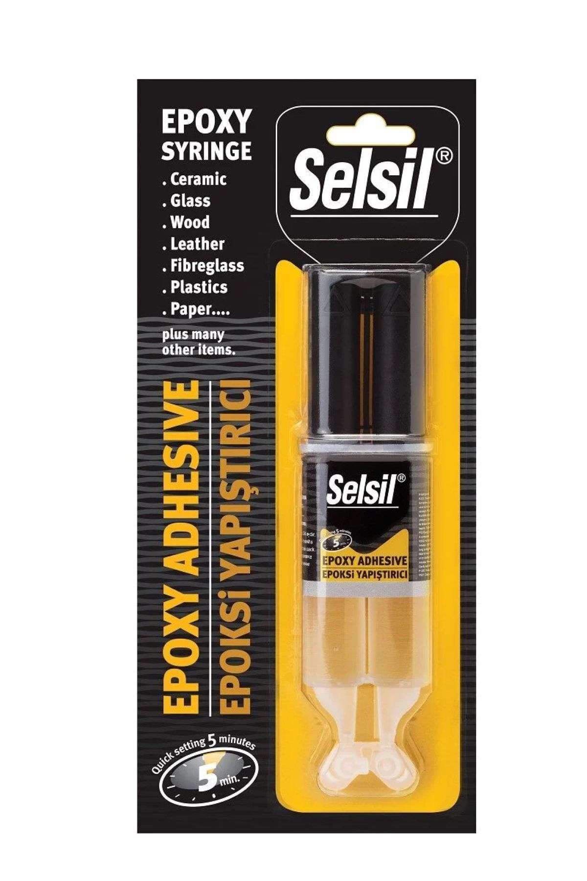 Selsil Epoksi Yapıştırıcı Şeffaf Genel Kullanım 28 gr