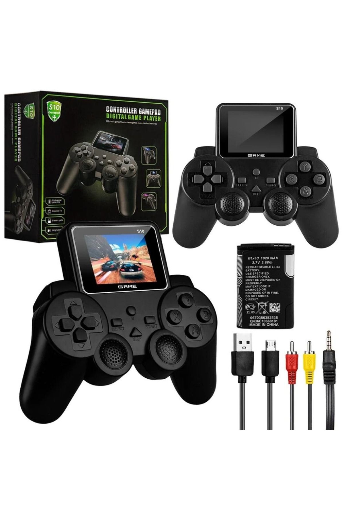 DigiMonster Atari S10 Taşınabilir Retro Oyun Konsolu – 520 Nostaljik Oyun – Super Mario Dahil – Gameboy Tasarım