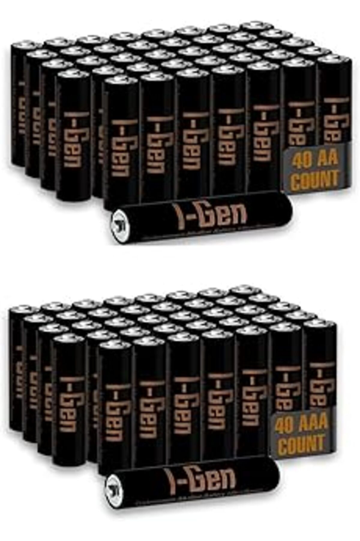 TBSProjects I-Gen A173 Ultra Alkalin 40'Lı Paket Lr03 1.5V Aaa İnce Kalem Pil + 40'Lı Paket Lr6 1.5V Aa Kalem P
