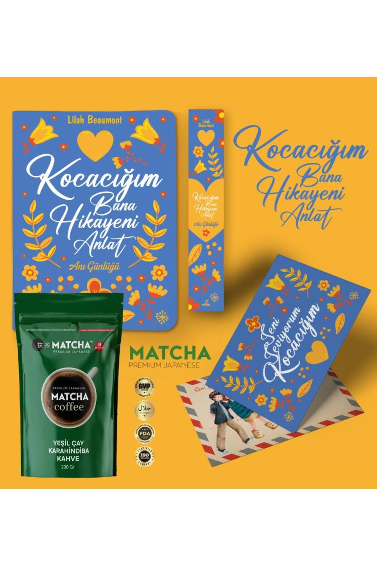 nesnel yayınlar Kocacığım Bana Hikayeni Anlat Ayraç Kartpostal - Matcha Kahve