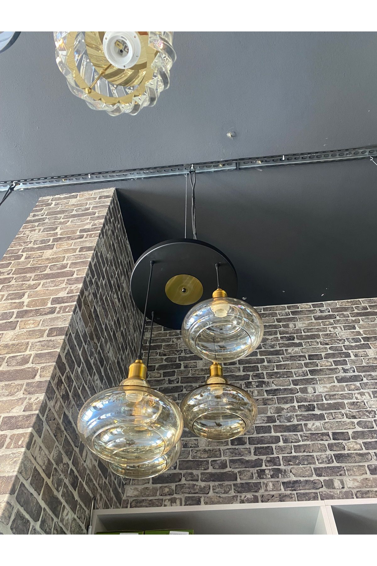 Home 4 Camlı Modern Sarkıt Avize