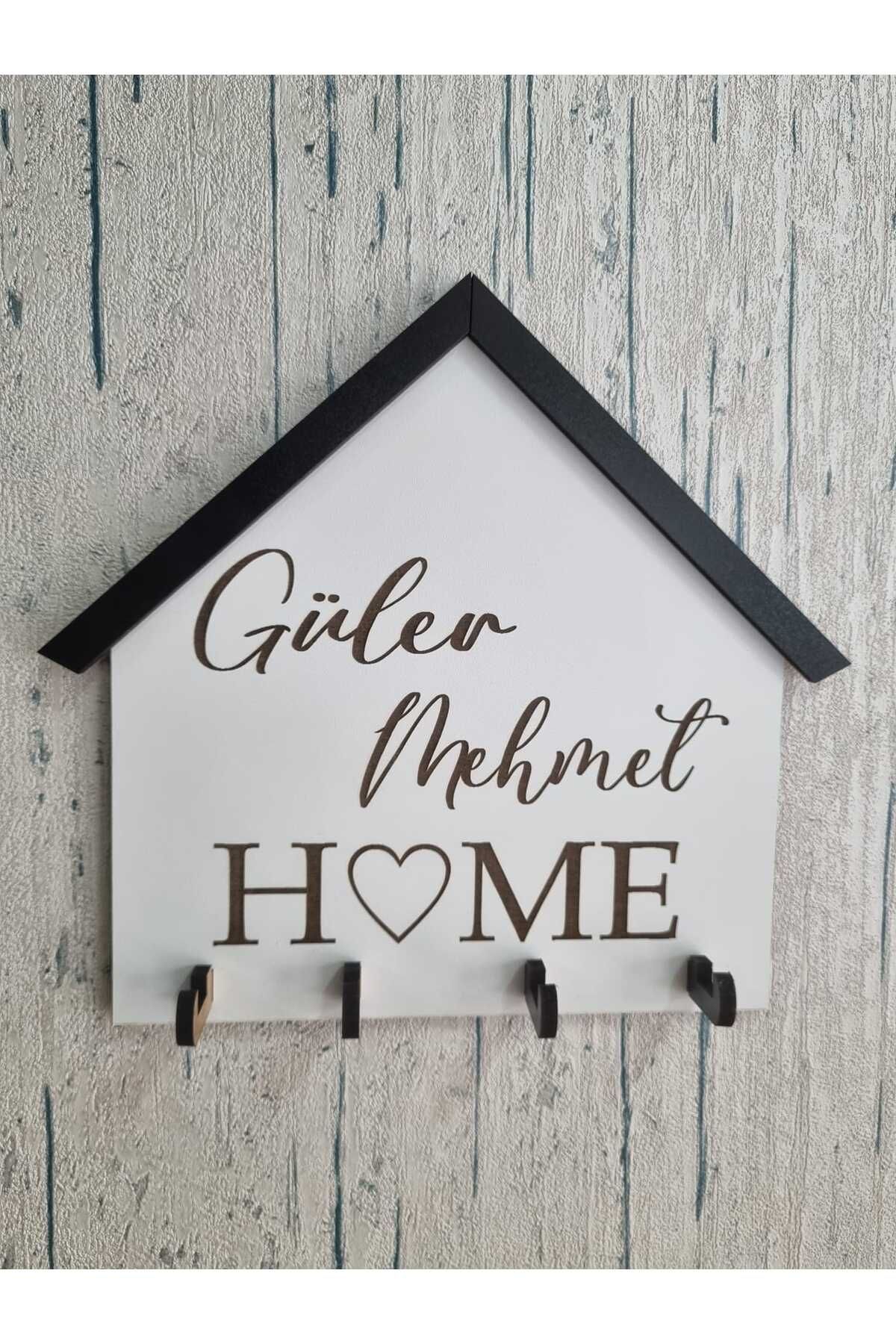 ARSERGROUP Kişiye Özel Hediye Anahtarlık Askısı Duvar Dekorasyon İsme Özel Hediyelik 25x23CM
