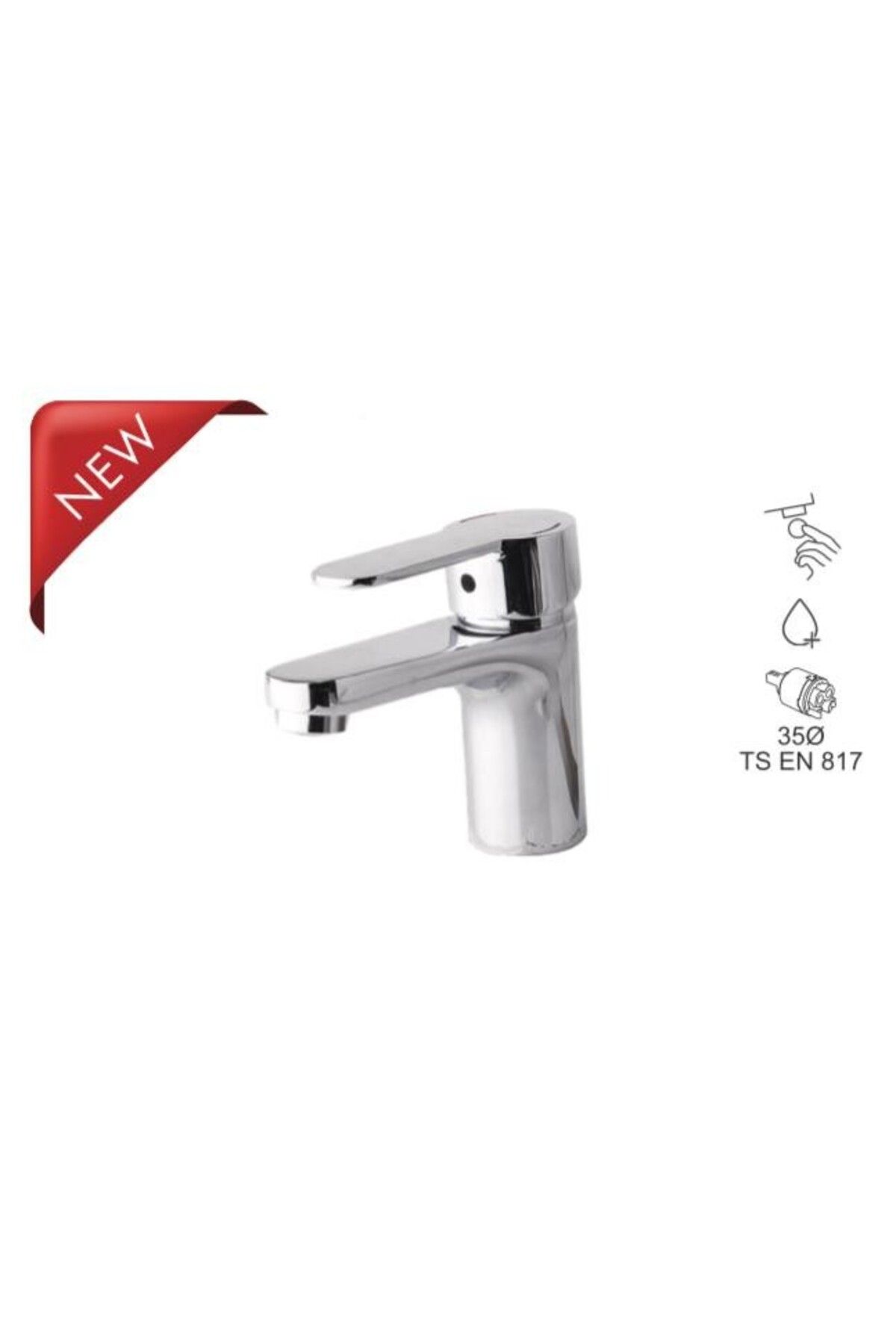 Bauworld neptün gümüş lavabo bataryası