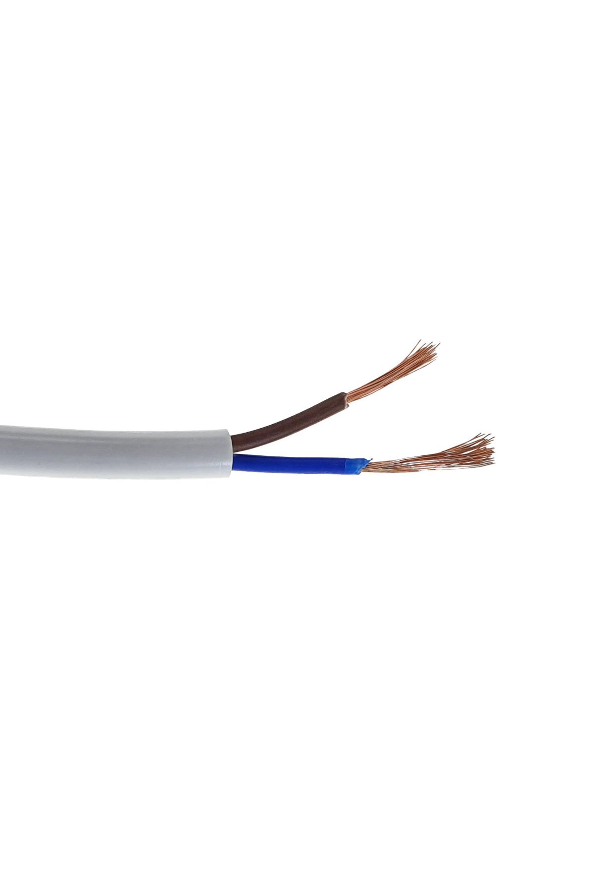 OEM-MYYM electrical cable roll, 2 x 1 mmp, copper, 100m, CEMYYM-2-1MM-WH, 2C, 300/500V, white 4