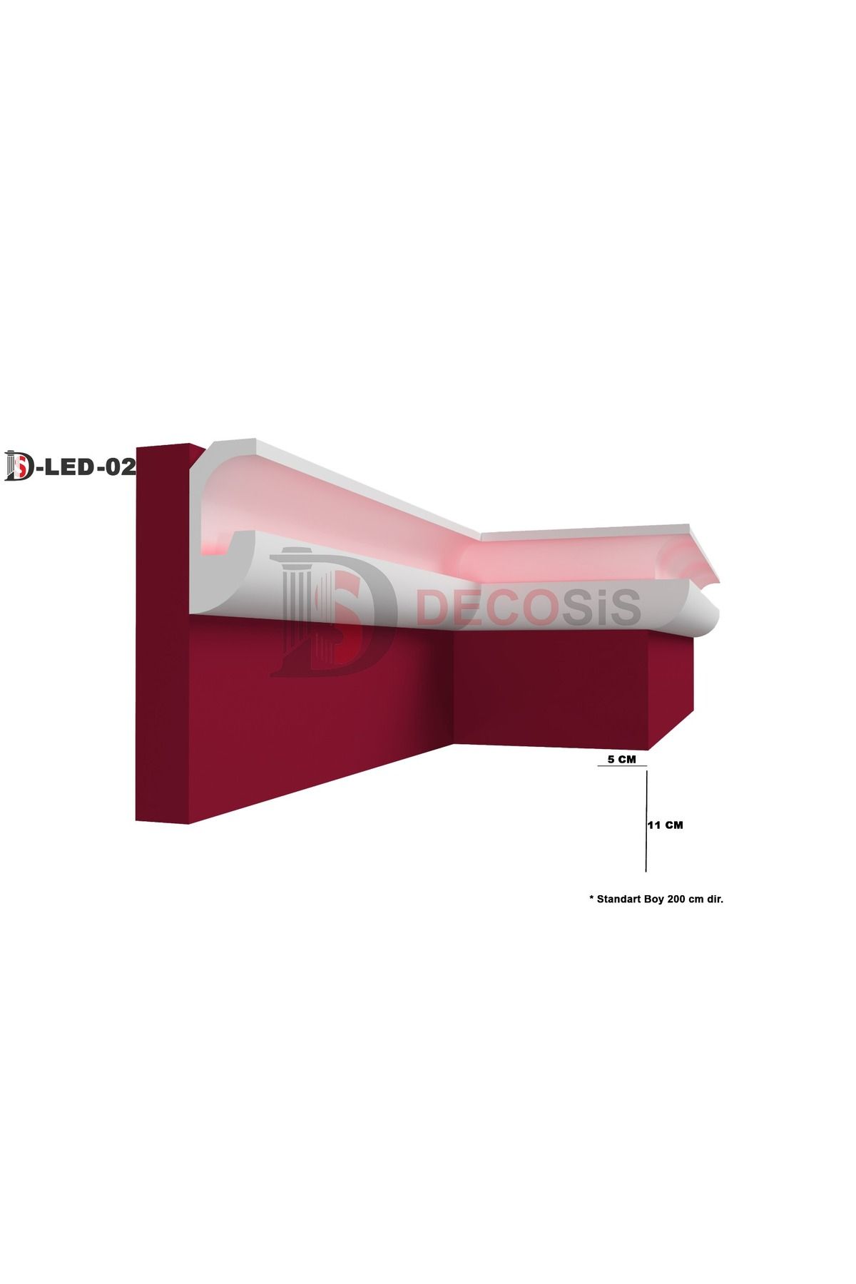 Decosis XPS STROPİYER LEDLİK GİZLİ IŞIK BANDI 11 X 5