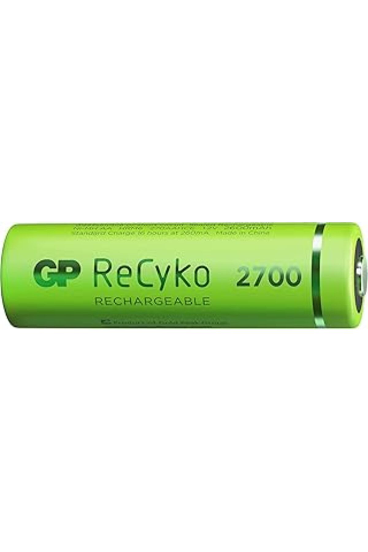 TBSProjects Gp Batteries Recyko+ 2700 Aa Kalem Ni-Mh Şarjlı Pil, 1.2 Volt, 6'Lı Kart