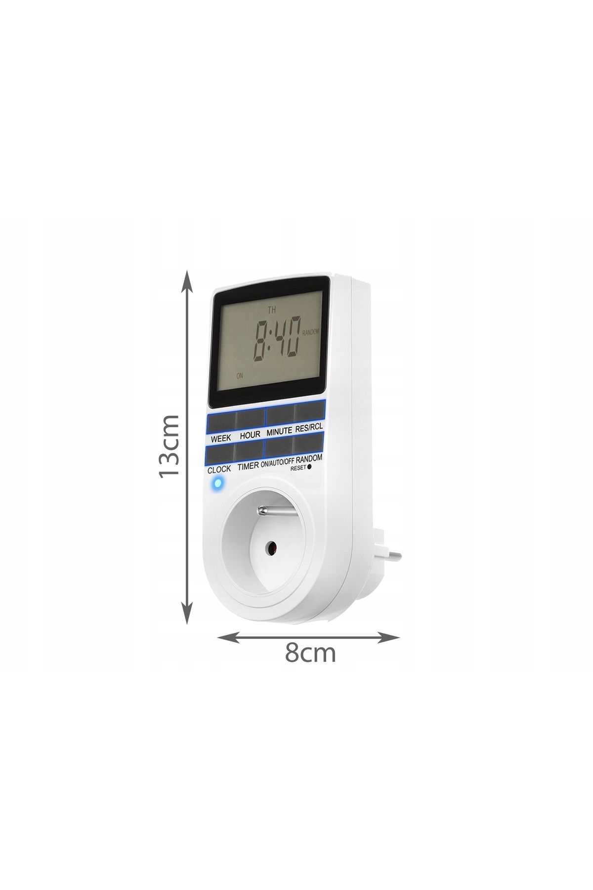 ideal STORE-SmartPlug idealStore programmable socket, with Stopwatch, Clock, Timer, Random settings, Winter time and 3