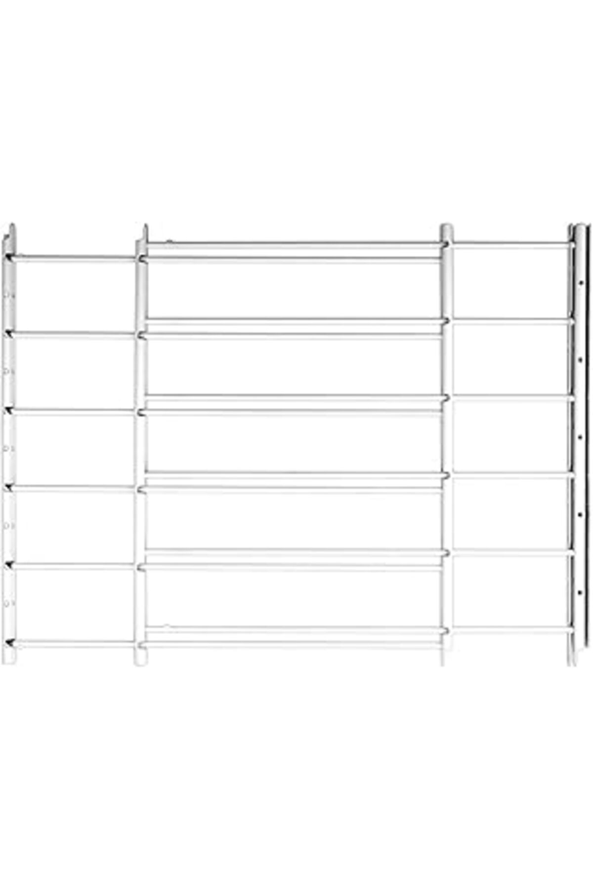 TBSProjects Knape & Vogt John Sterling Swing-open Style 6-bar Çocuk Güvenliği Ve Pencere Koruması, Beyaz, 1136,
