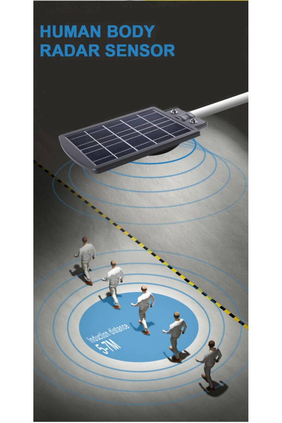ideal STORE-Proiector solar stradal IdealSTORE, putere 30W, Dimensiune proiector 393x210x55mm, Capacitate bateri 4