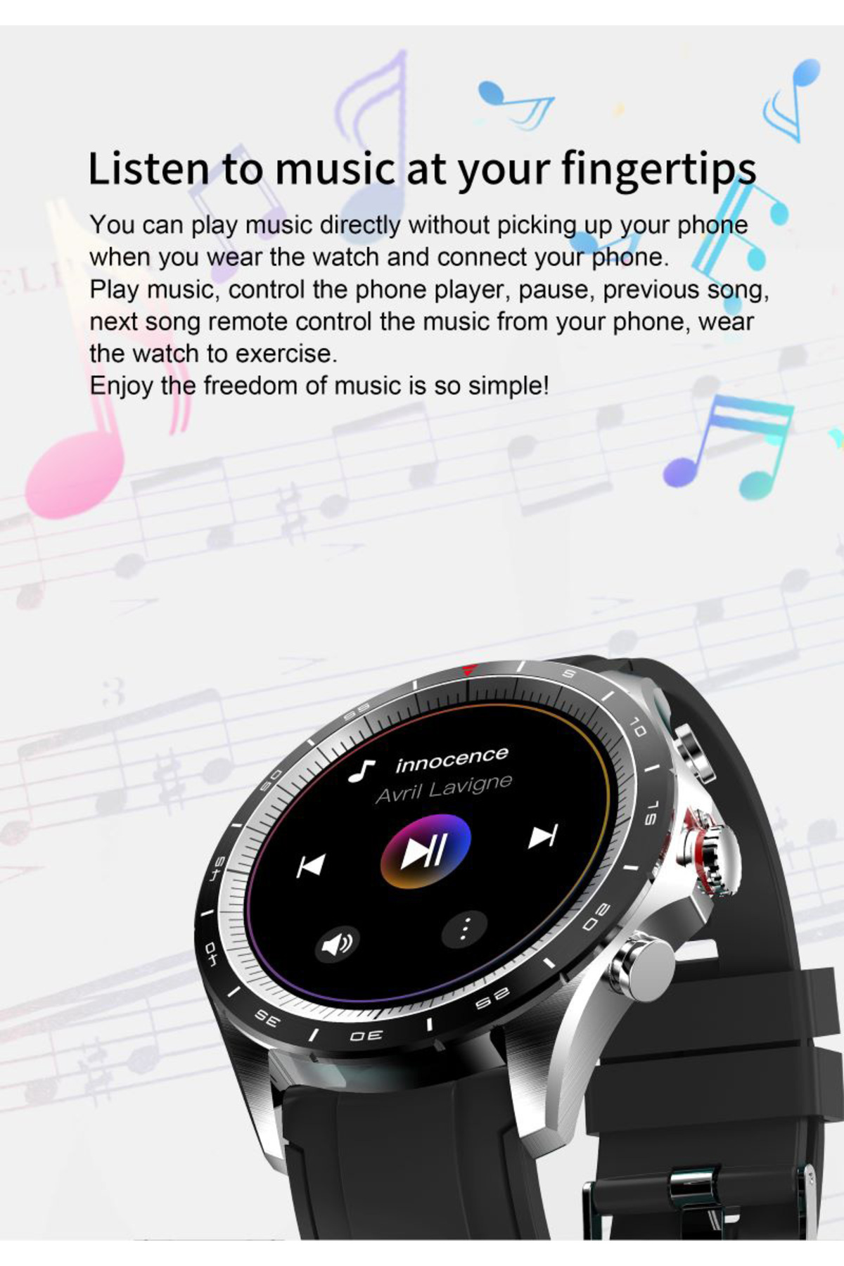ideal STORE-CONDE FiT idealSTORE SmartWatch, Full Touch Screen, IOS/Android, Bluetooth, Heart Rate Monitoring 4