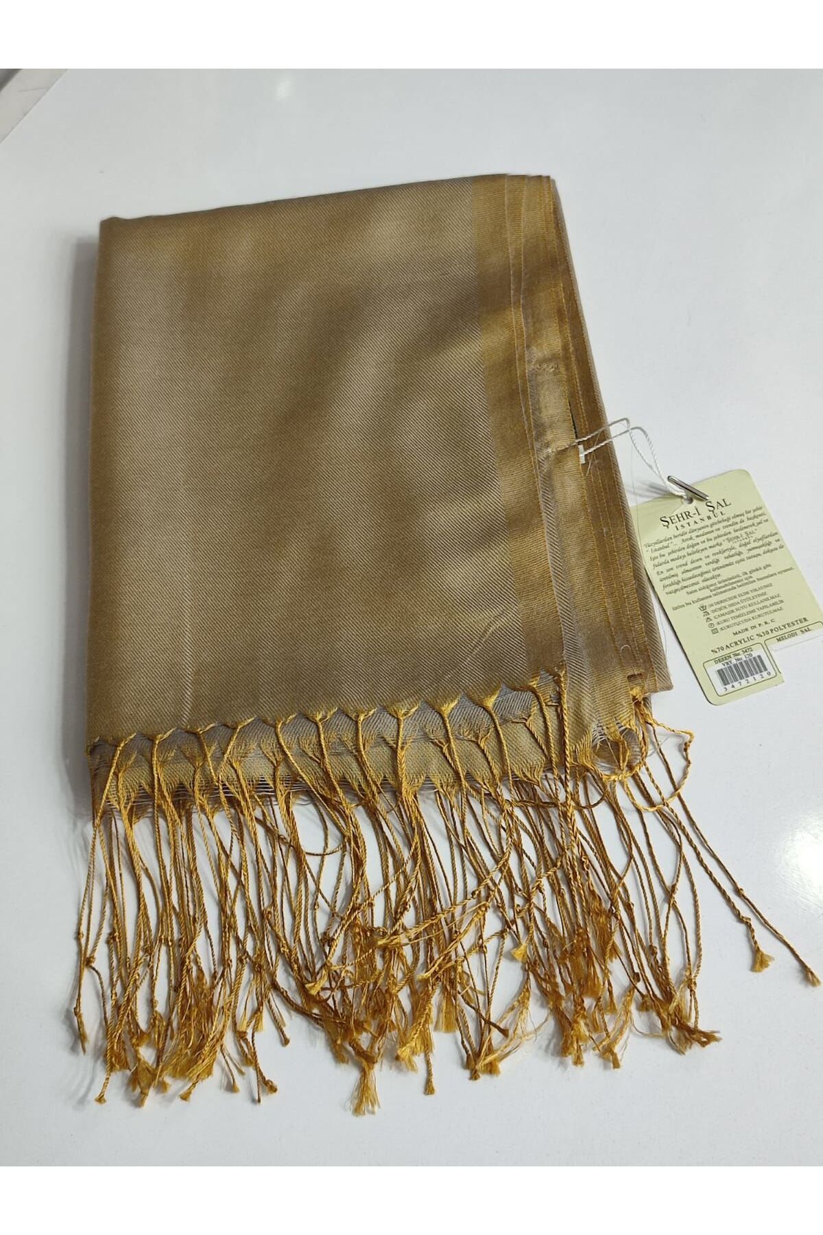 şehri şal MELODİ ŞAL 3472-120 GOLD GÜMÜŞ