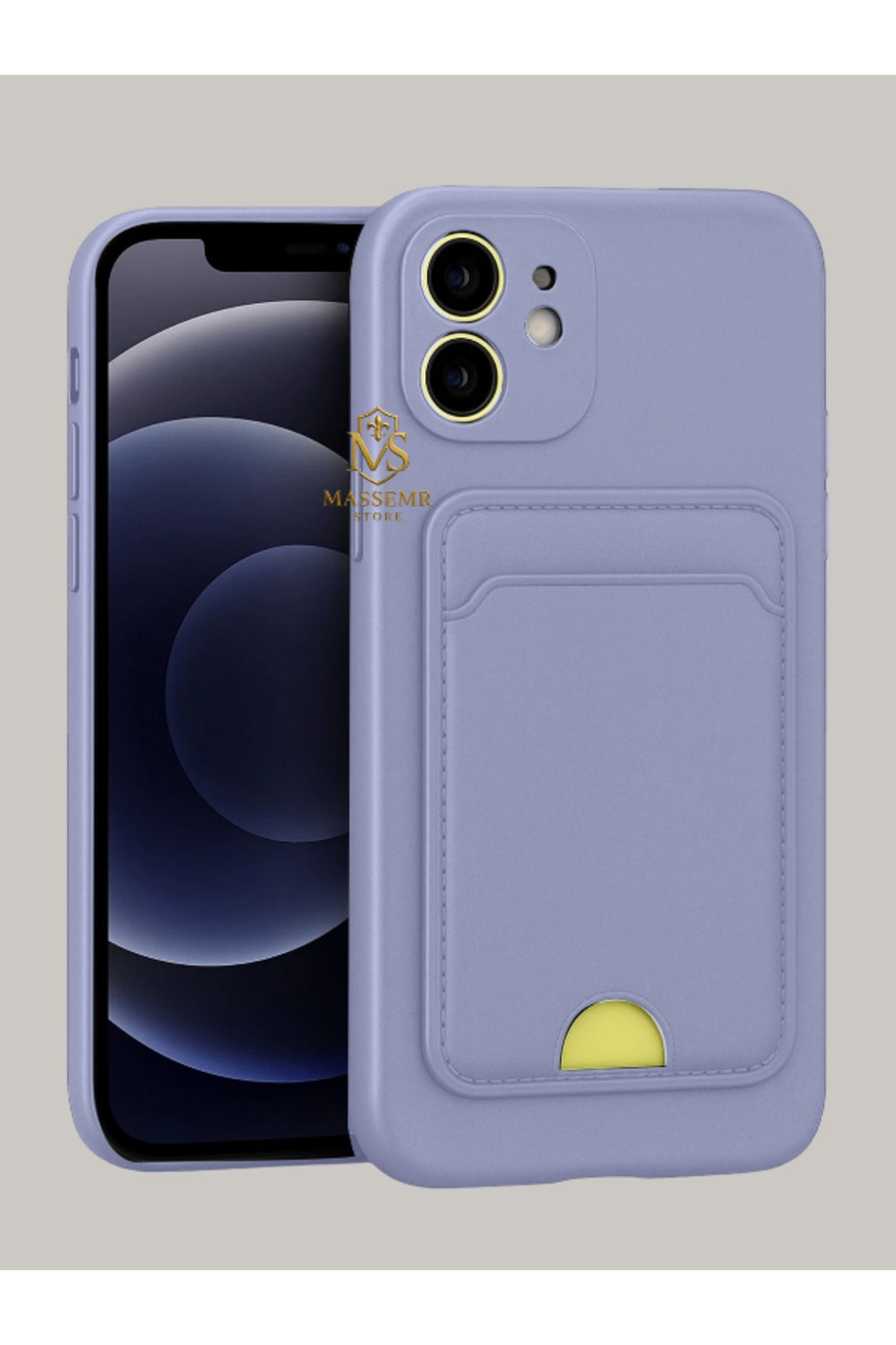 Massemr iPhone 11 Uyumlu Kart Cepli Yumuşak Silikon Kılıf – Fonksiyonel ve Şık Koruma