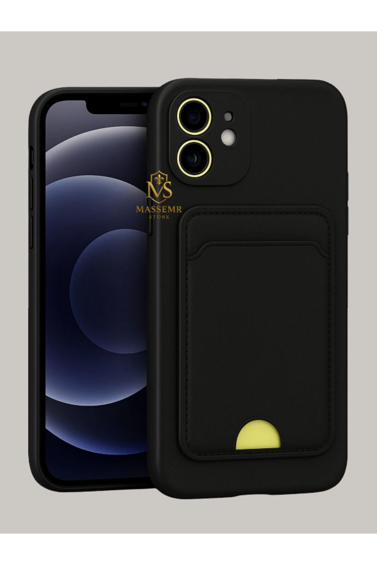 Massemr iPhone 11 Uyumlu Kart Cepli Yumuşak Silikon Kılıf – Fonksiyonel ve Şık Koruma