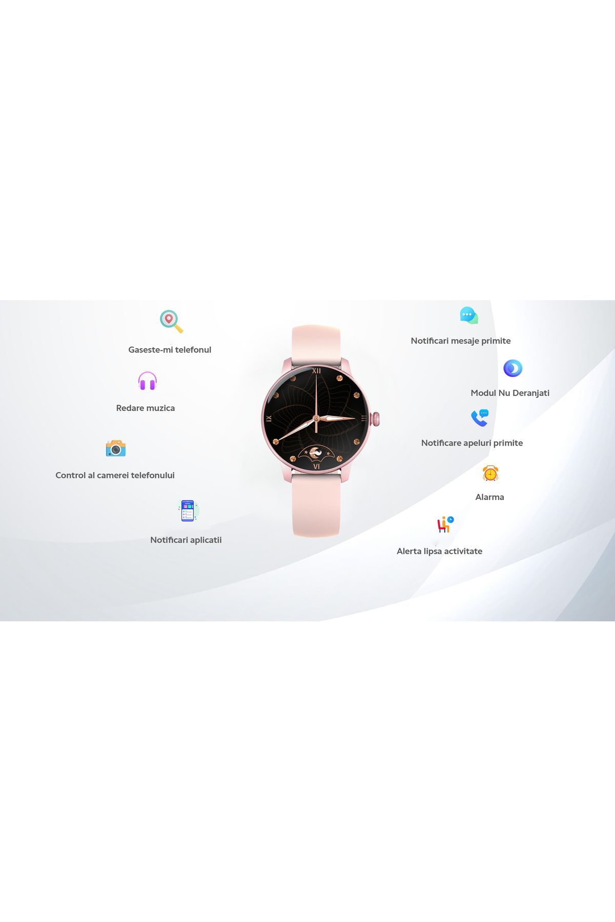 ideal STORE-Smartwatch idealStore Xtreme11, Prognoza Meteo, Preluare Apeluri, Notificari prin Vibrare, Functii m 7