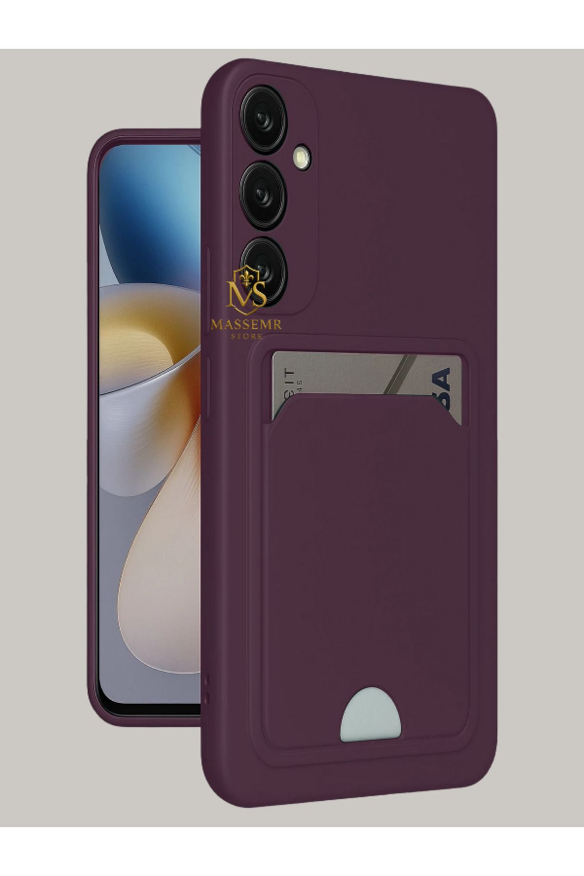 Massemr Samsung Galaxy A26 Uyumlu Kart Cepli Yumuşak Silikon Kılıf – Fonksiyonel Şıklık ve Koruma