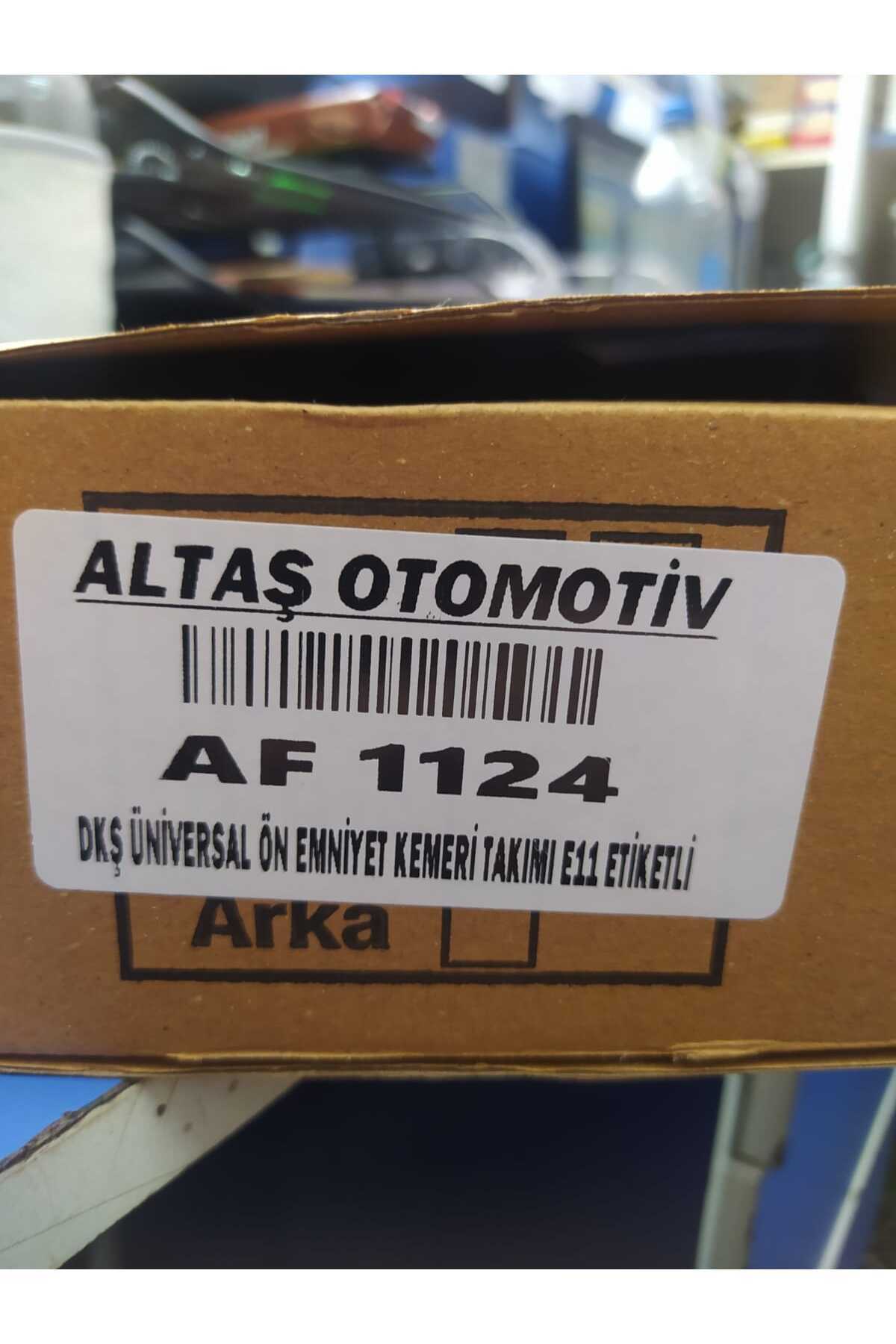 ALTAŞ DKŞ ÜNİVERSAL ÖN EMNİYET KEMERİ TAKIMI E11 ETİKETLİ