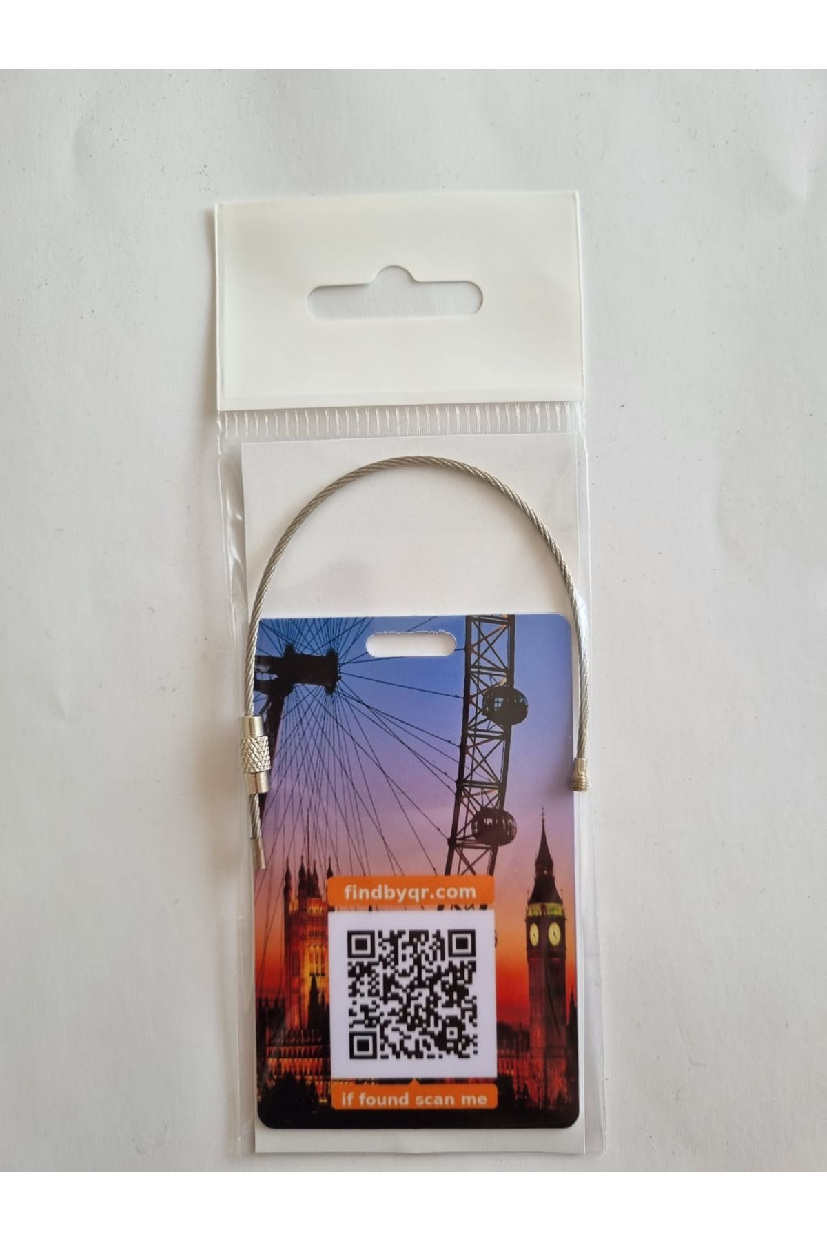 DEMSOFT Bavul Etiketi Qr Kodlu Londra