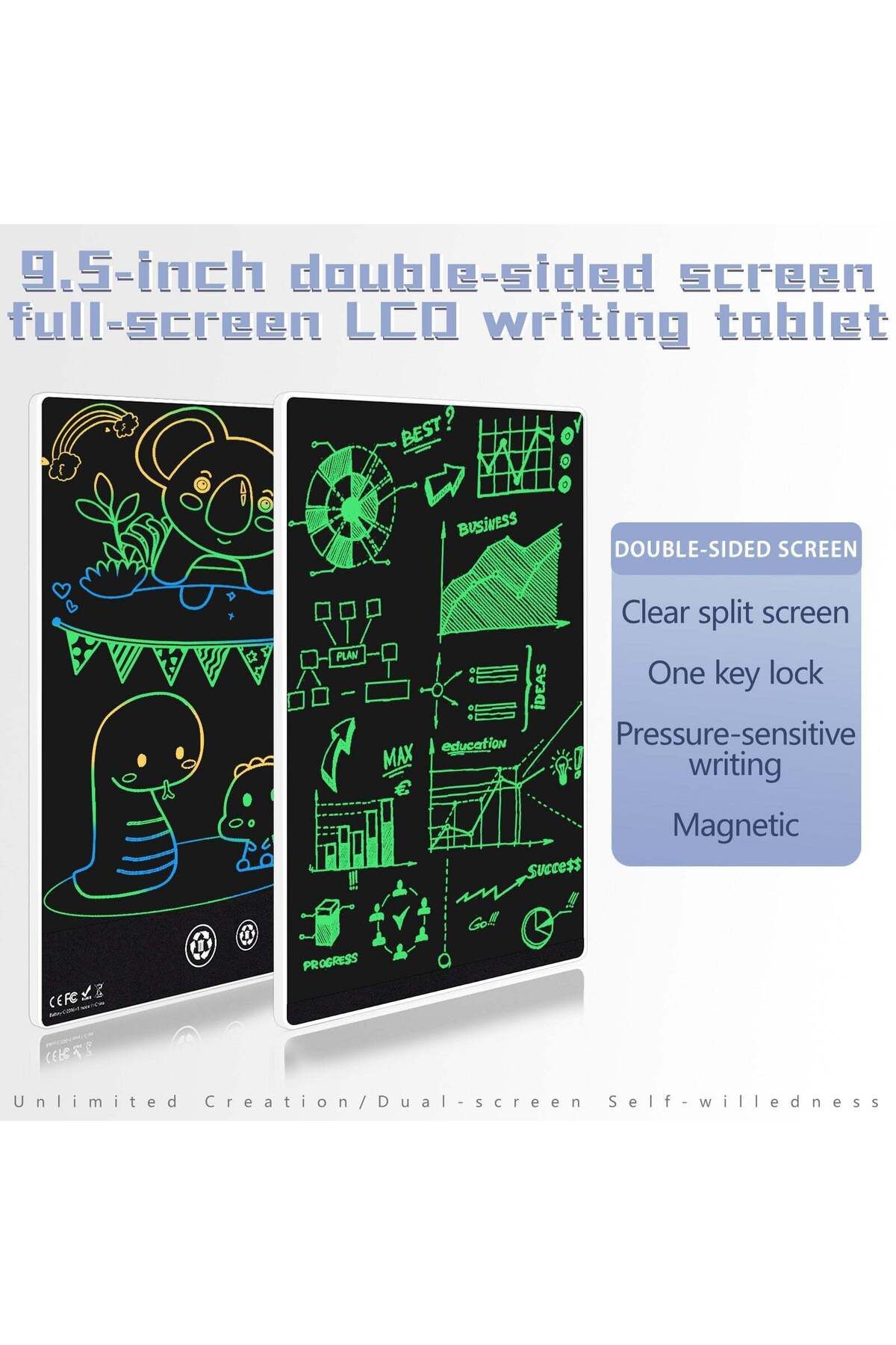 Techone-095B dual color writing and drawing tablet 5