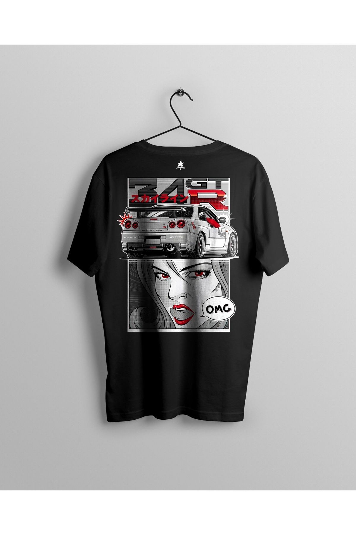 Ct Erkek Oversize Baskılı T-Shirt - GTR34