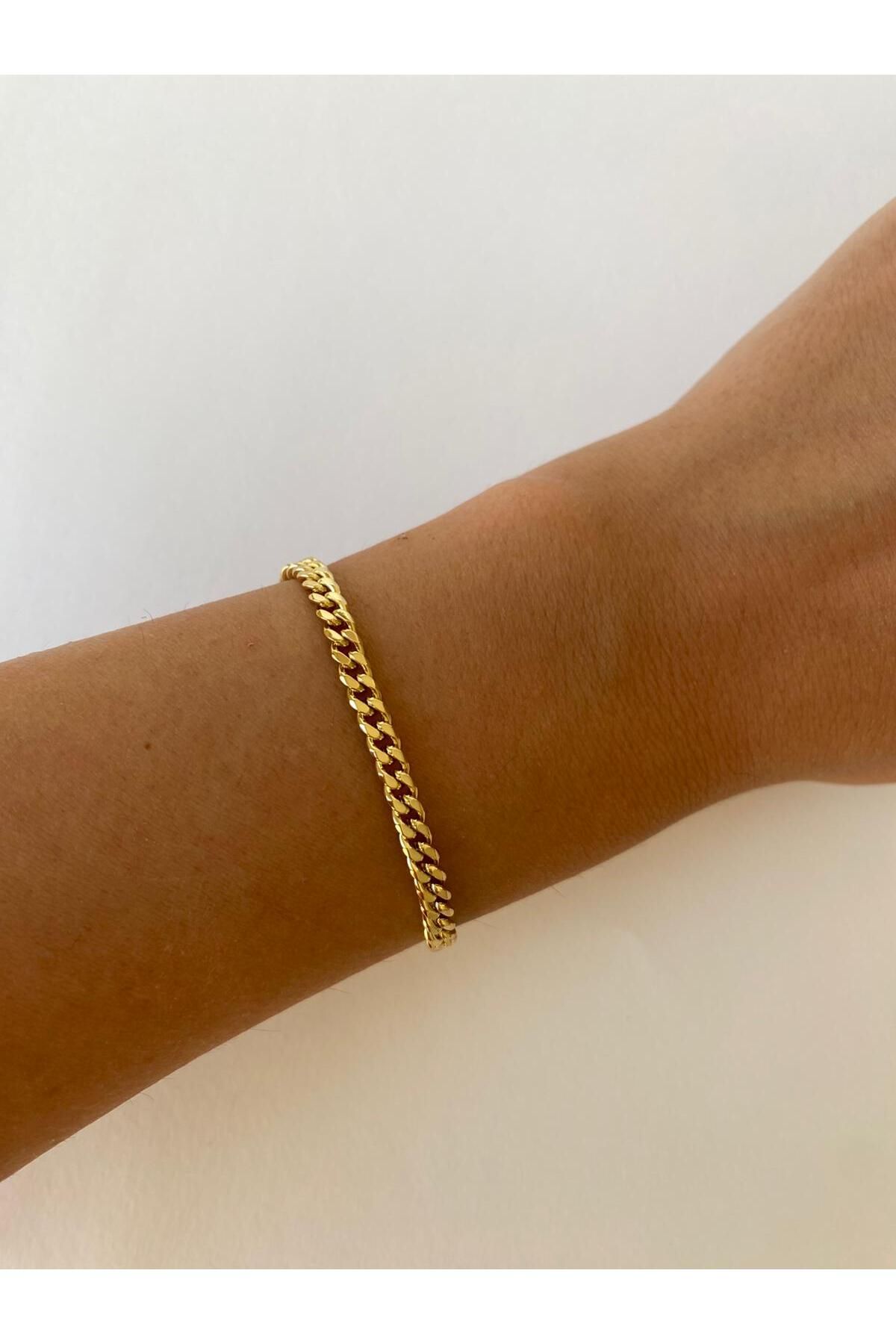 marsel aksesuar Xuping Minimal Zincir Gold Bileklik